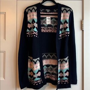 Charlotte Russe‎ Navy Knit Cardigan
